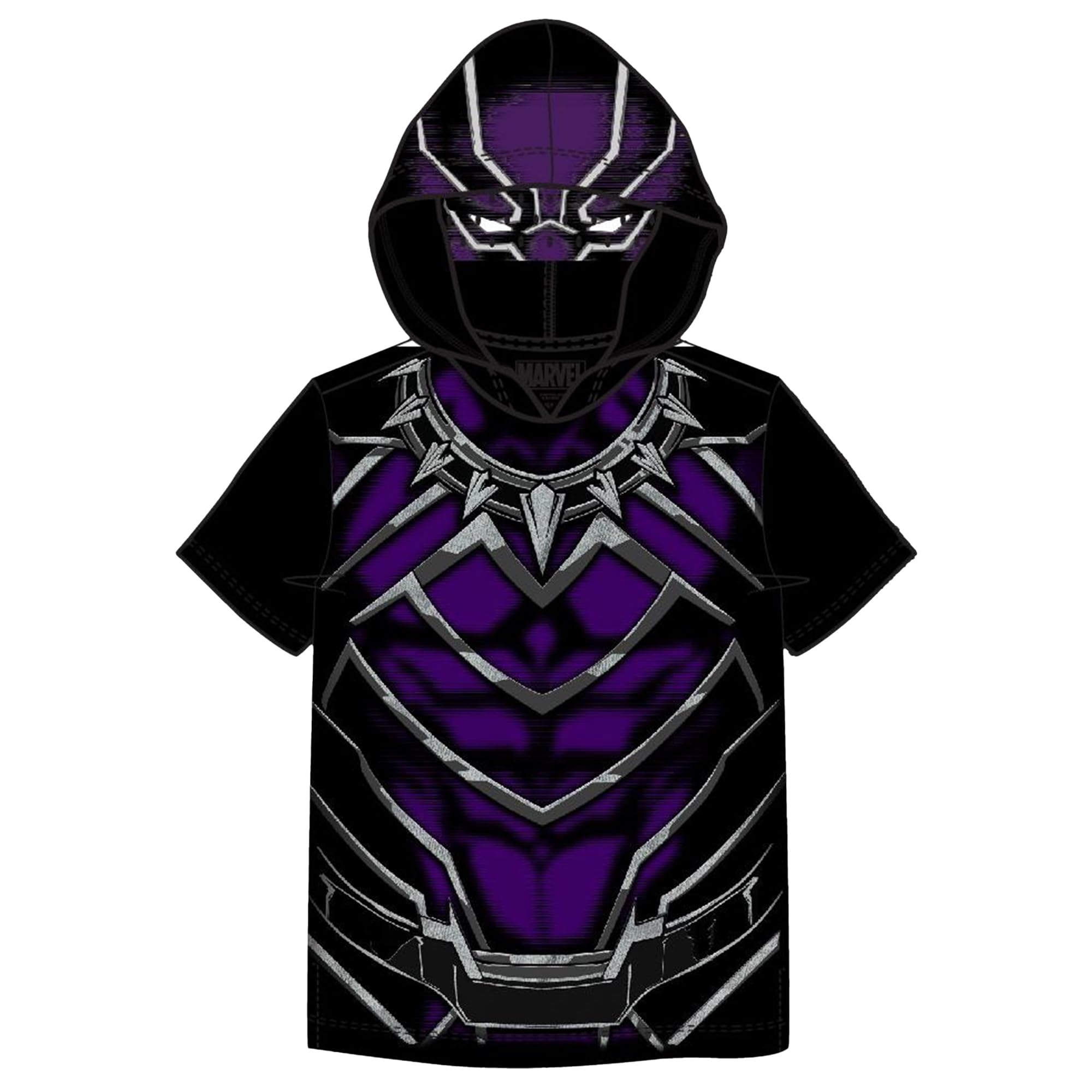 Marvel Avenger Little Boys and Toddler Hooded Tee With Mask